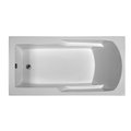 Reliance Baths Reliance Baths R6634ERRS-W Rectangular 66 x 34 in. Soaking Bathtub With End Drain; White Finish R6634ERRS-W